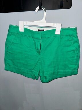 J. Crew Bright Green Cotton Chino Bermuda Shorts